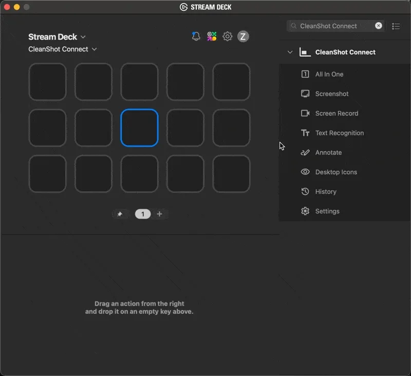 CleanShot Connect Screenshot Action