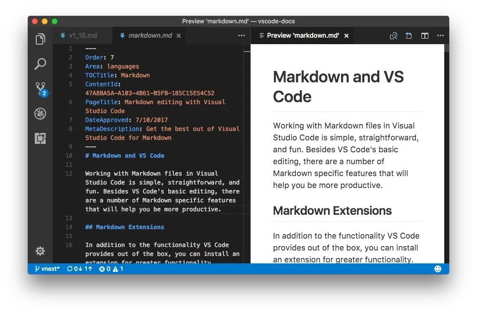 github markdown preview