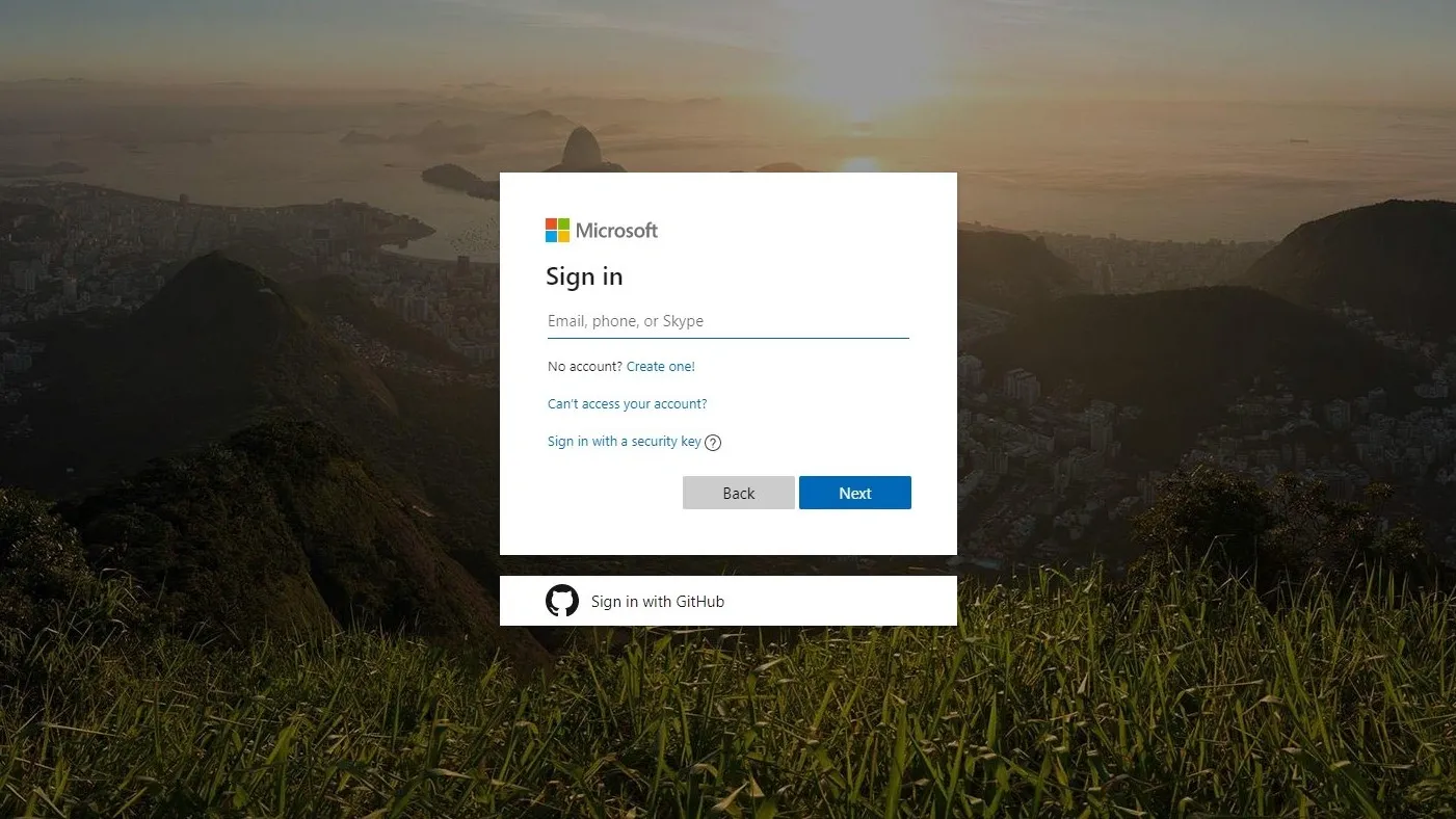 Microsoft Login